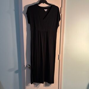 J. Jill Black Maxi Dress with Slit